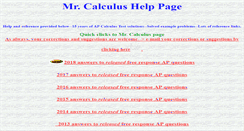 Desktop Screenshot of mistercalculus.com
