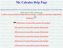 Tablet Screenshot of mistercalculus.com